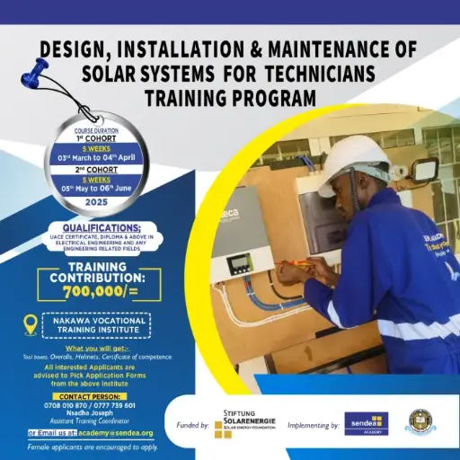 DESIGN, INSTALLATION& MAINTENANCE OF SOLAR PV SYSTEMS FOR TECHNICIANS